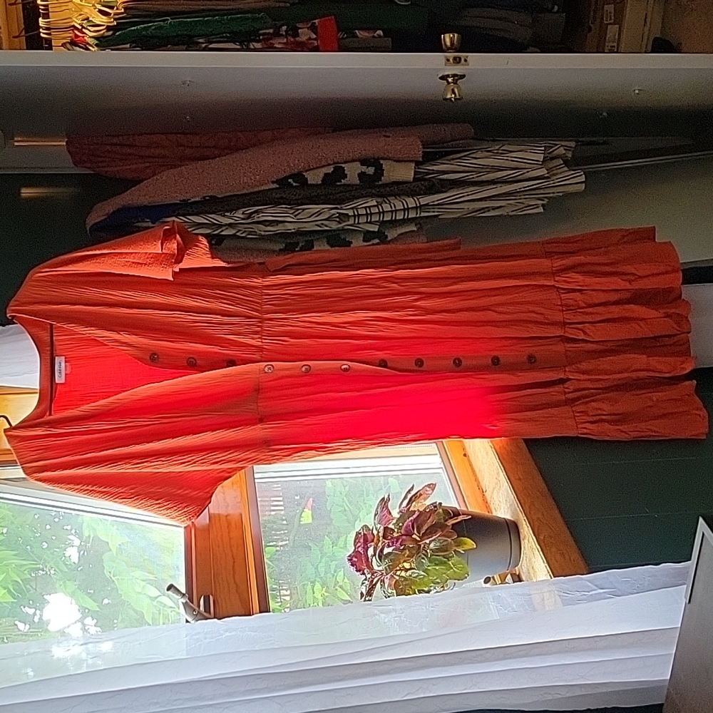 Gorgeous Orange Calvin Klein Summer Dress
